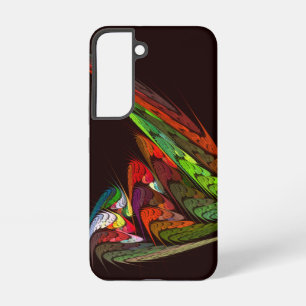 Chameleon Fractal Abstract Art in Vibrant Motion Samsung Galaxy Case