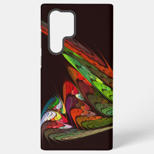 Chameleon Fractal Abstract Art in Vibrant Motion Samsung Galaxy Case