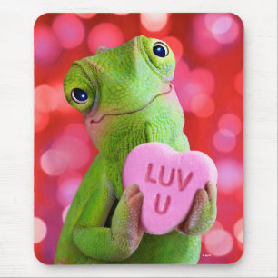 Chameleon Heart (Luv U) Mouse Pad