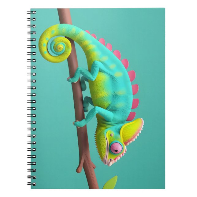 Chameleon, lizard notebook (Front)