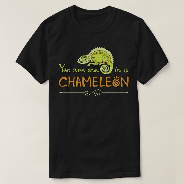 Chameleon Lizard Reptile Gecko Reptiles Funny  T-Shirt (Design Front)