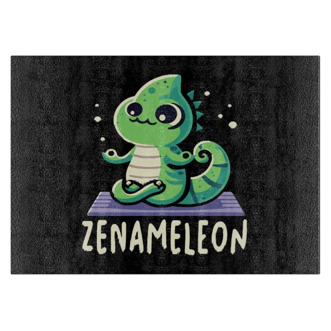 Chameleon Lover Cutting Board (Front)