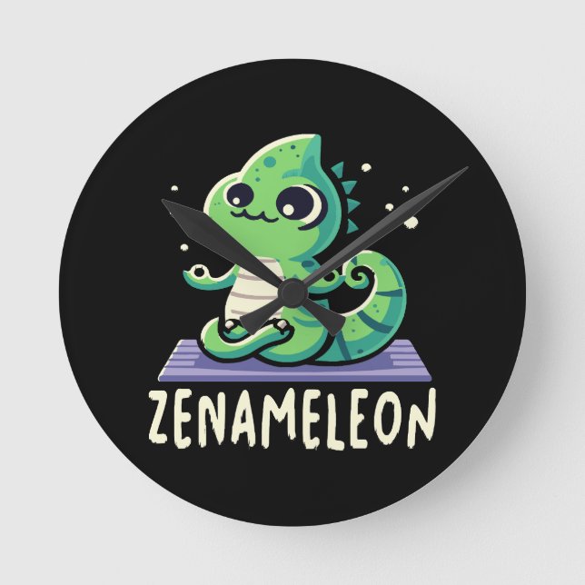 Chameleon Lover Round Clock (Front)