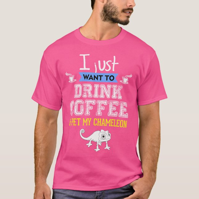 Chameleon Lovers Funny T-Shirt (Front)