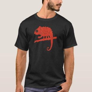 Chameleon Motif Exotic Animal T-Shirt