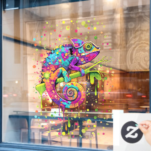 Chameleon Paint Stains Watercolor Style