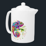 Chameleon Paint Stains Watercolor Style<br><div class="desc">Chameleon Paint Stains Watercolor Style bizarre surreal art . Original Vector Logo Illustration Copyright BluedarkArt.</div>