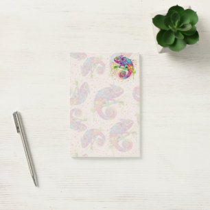 Chameleon Paint Stains Watercolor Style Post-it Notes