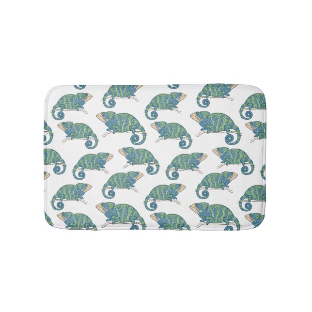 Chameleon Pattern Bath Mat (Front)