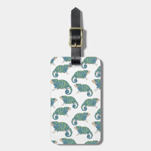 Chameleon Pattern Luggage Tag
