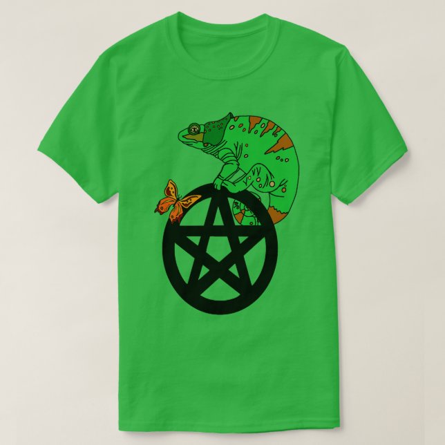 Chameleon Pentacle T-Shirt (Design Front)