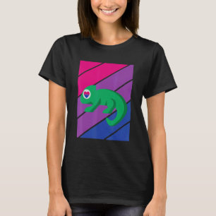 Chameleon Pride Bisexual Flag LGBTQ Proud Ally Pri T-Shirt