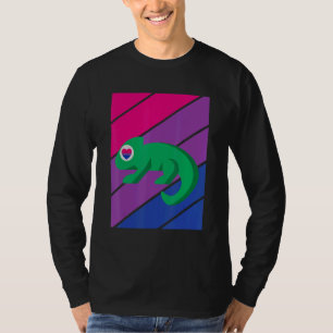 Chameleon Pride Bisexual Flag LGBTQ Proud Ally Pri T-Shirt