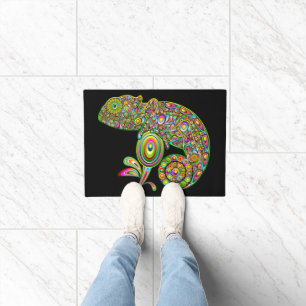 Chameleon Psychedelic Fantasy Doormat