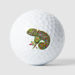 Chameleon Psychedelic Fantasy Golf Balls