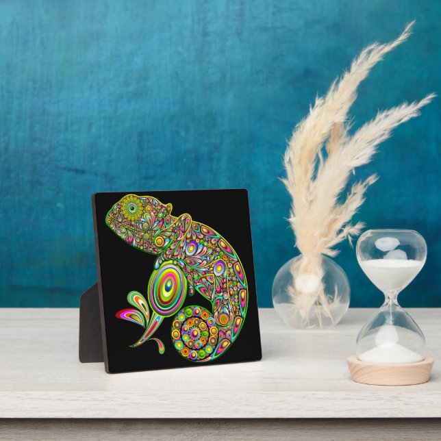 Chameleon Psychedelic Fantasy Plaque (Insitu)