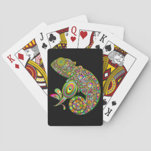 Chameleon Psychedelic Fantasy Playing Cards