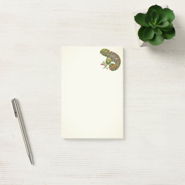 Chameleon Psychedelic Fantasy Post-it Notes (Office)