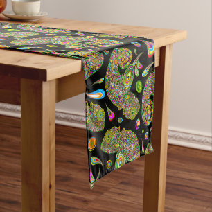 Chameleon Psychedelic Fantasy Short Table Runner
