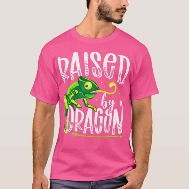 Chameleon Raised By A Dragon T-Shirt (Front)