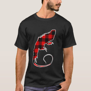 Chameleon Red Buffalo Plaid Lizard Matching Pj Fam T-Shirt