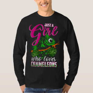 Chameleon Reptile Animal Girl Woman T-Shirt