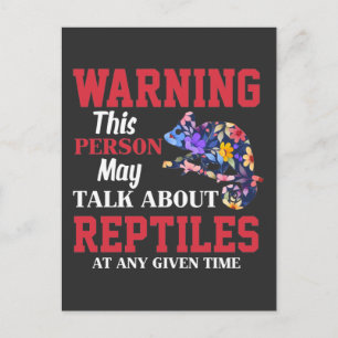 Chameleon Reptile Lover Animal Fan Postcard