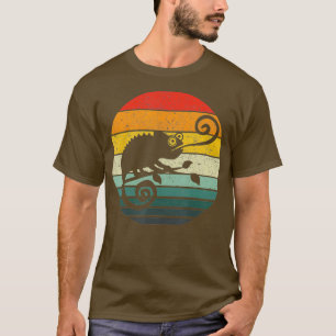 Chameleon Retro Sunset Vintage Design T-Shirt