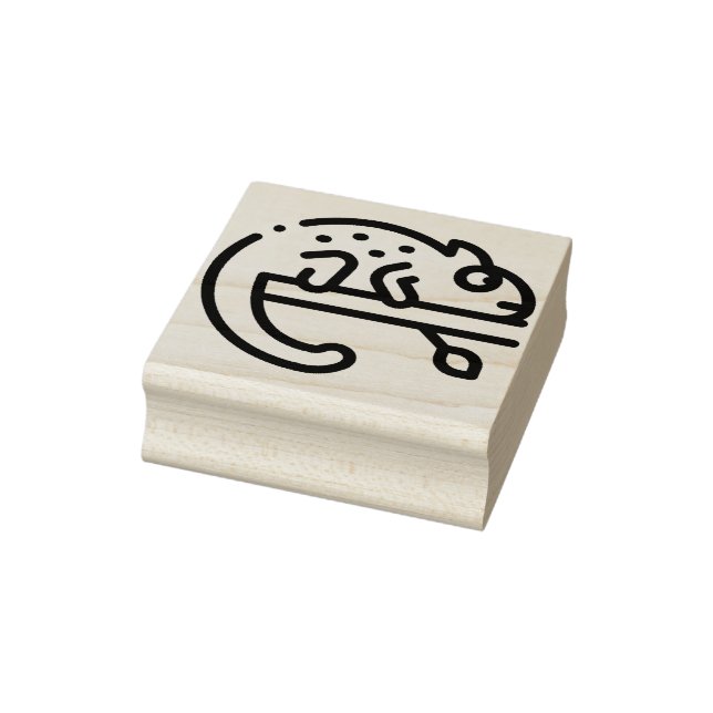 Chameleon Rubber Stamp (Stamp)