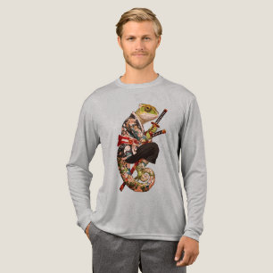 Chameleon Samurai – Tattooed Warrior with Katana Tri-Blend Shirt