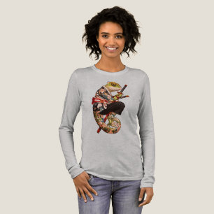 Chameleon Samurai – Tattooed Warrior with Katana Tri-Blend Shirt