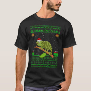 Chameleon  Santa Hat Matching Ugly Chameleon Chris T-Shirt