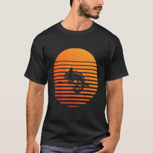Chameleon Shadow Silhouette In Front Of A Sun T-Shirt