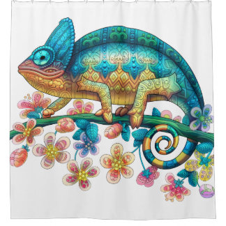 Chameleon Shower Curtain