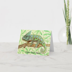 Chameleon Thank You Card