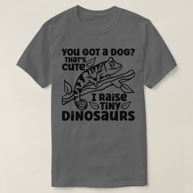 Chameleon Tiny Dinosaur Chameleons T-Shirt (Design Front)