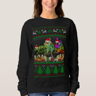 Chameleon Ugly Christmas Sweater
