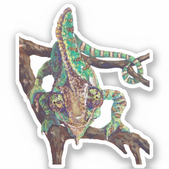Chameleon Vinyl Sticker (Front)