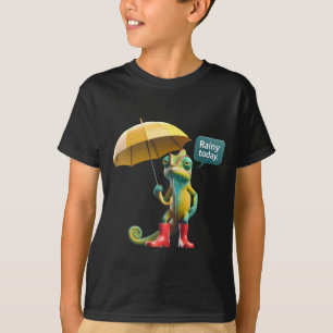 Chameleon with an Umbrella T-Shirt
