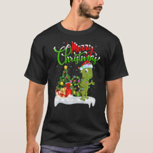 Chameleon  Xmas Decorations Santa Chameleon Christ T-Shirt