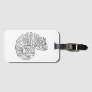 Chameleon Zendoodle Luggage Tag