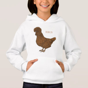 Chamois polish chicken cartoon illustration