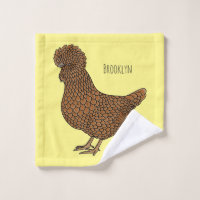 Chamois polish chicken cartoon illustration