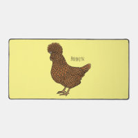 Chamois polish chicken cartoon illustration