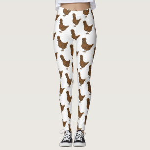 Chamois polish chicken cartoon illustration  leggings