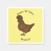 Chamois polish chicken cartoon illustration