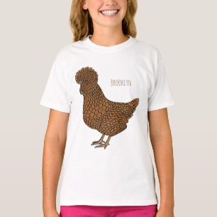 Chamois polish chicken cartoon illustration  T-Shirt