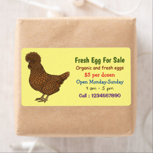 Chamois polish chicken fresh egg sign for sale