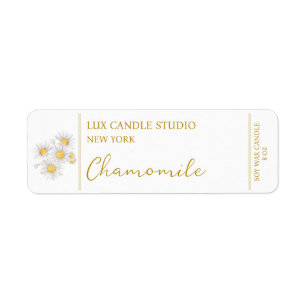 Chamomile Candle Label