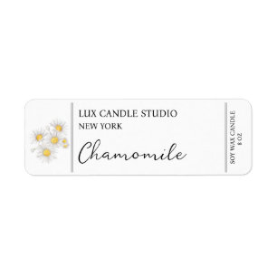 Chamomile Candle Label